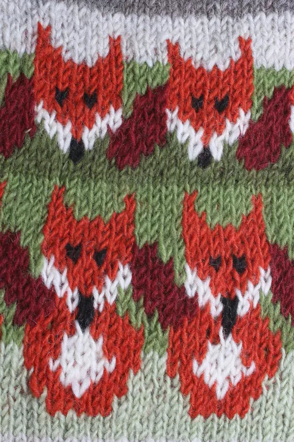 luscious scarves hotwater Pachamama Skulk of Foxes Hot Water Bottle , Hand Knitted , Fairtrade