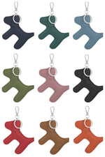 Load image into Gallery viewer, luscious scarves Keyring Italian Leather Dog Keyring with Floppy Ears.
