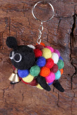 Load image into Gallery viewer, luscious scarves Keyring Pachamama Ziggy Sheep Keyring , Fair Trade , Hand felted
