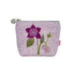 Load image into Gallery viewer, luscious scarves Ladies purse Lua Hellebore Mini Purse in a Dusky Pink Herringbone Fabric.
