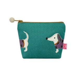 luscious scarves Ladies purse Teal Lua Sausage Dog Mini Purse, Available in 3 Colours