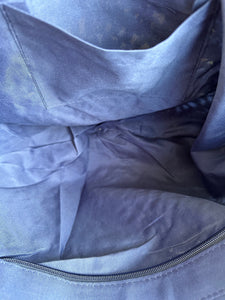 luscious scarves Large Circular Straw Beach / Holiday Bag