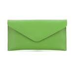Load image into Gallery viewer, luscious scarves Lime Green Genuine Italian Leather Envelope Clutch Bag , 10 Colours Available
