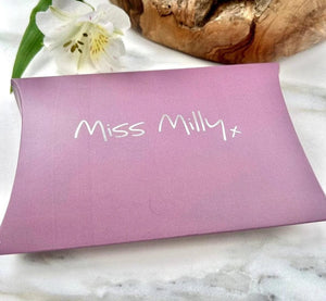 luscious scarves Miss Milly Pink and Silver Flower Drop Earrings