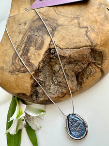 luscious scarves necklace Miss Milly Powder Blue Nugget Necklace FN681WSIP