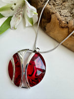 Load image into Gallery viewer, luscious scarves necklace Miss Milly Red Animal Print Necklace FN679SLSP
