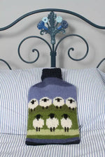Load image into Gallery viewer, luscious scarves Pachamama Flock Of Sheep Hot Water Bottle
