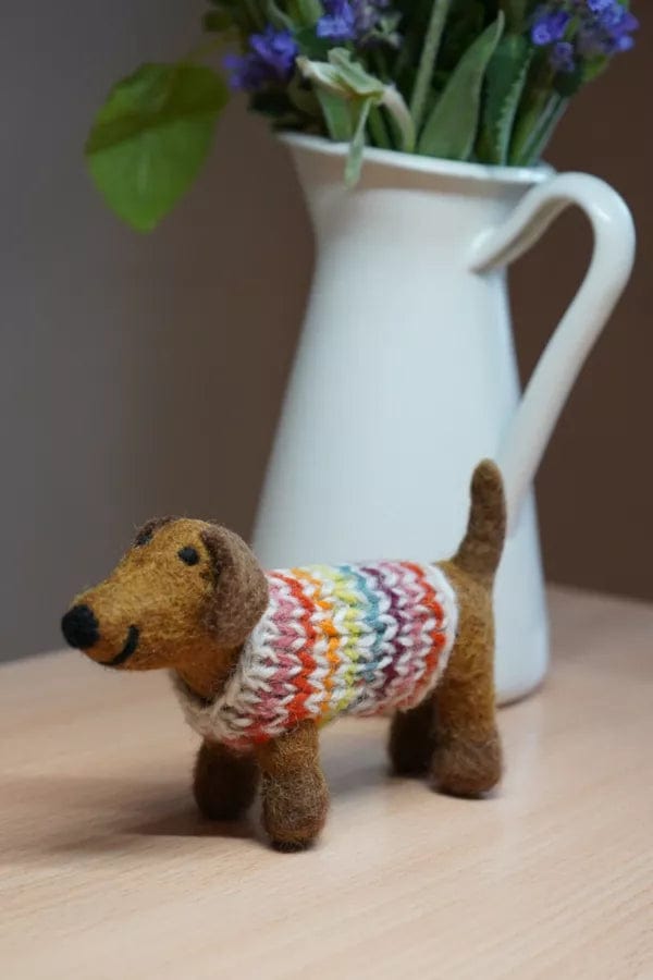 luscious scarves Pachamama Hoxton Harry The Dachshund Dog Ornament, Fairtrade, Handmade.
