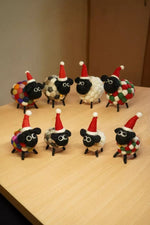 Load image into Gallery viewer, luscious scarves Pachamama Susan At Christmas Hand Felted Sheep, Fairtrade.

