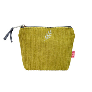 luscious scarves Purses Lime Lua Corduroy Mini Zip Purse