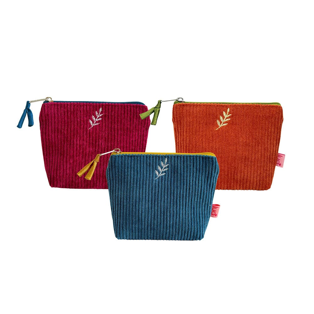 luscious scarves Purses Lua Corduroy Mini Zip Purse