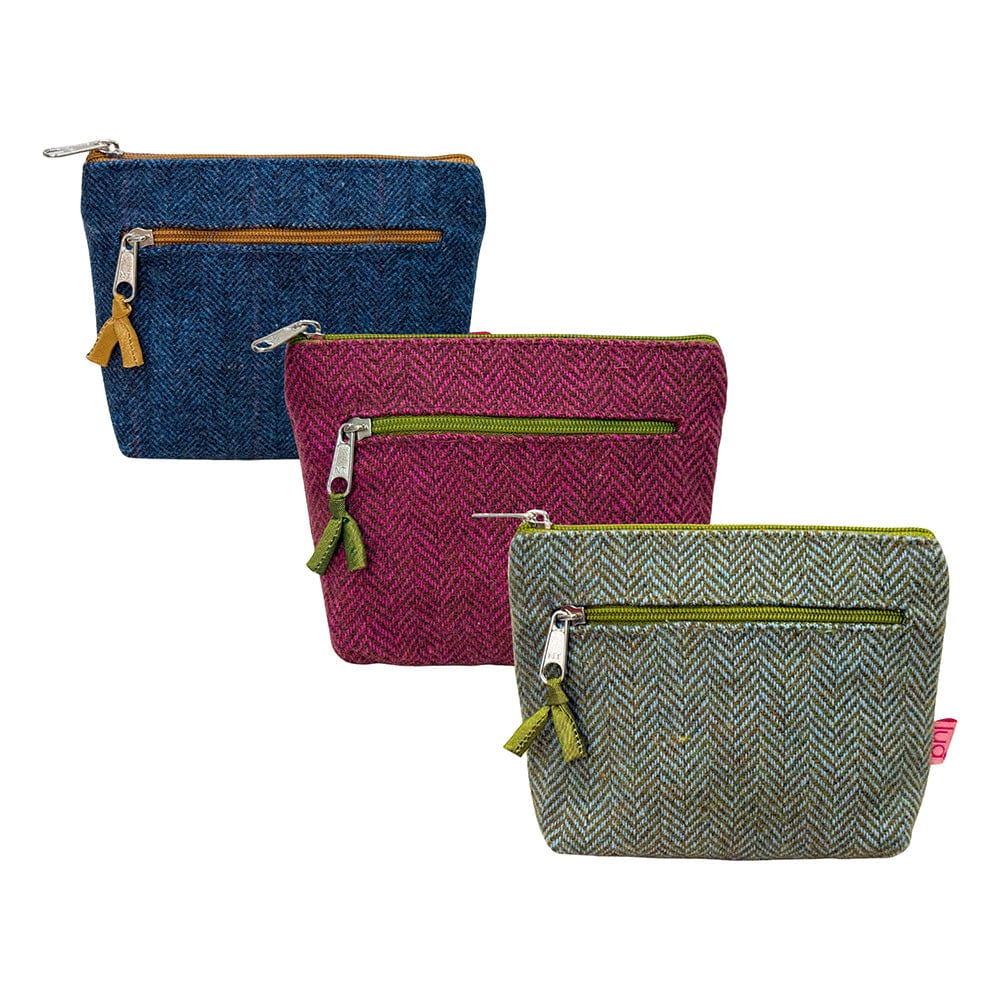 luscious scarves Purses Lua Herringbone Design Purse with Zip Compartment