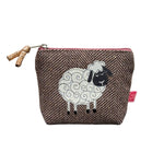 Load image into Gallery viewer, luscious scarves Purses Lua  Herringbone Mini Purse with a Sheep Design.
