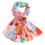 Load image into Gallery viewer, luscious scarves Scarf Light Weight Abstract Circle Print Scarf
