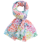 Load image into Gallery viewer, luscious scarves Scarf Light Weight Flower Field Scarf Multi Colours
