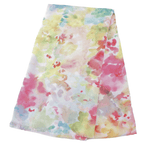 Load image into Gallery viewer, luscious scarves Scarf Light Weight Water Coloured Tie Dye Scarf, Pink Blue and Yellow.
