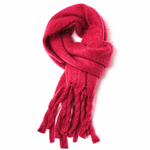 Load image into Gallery viewer, luscious scarves Scarf Miss Sparrow Brushed Plain Chunky Knit Scarf Hot Pink
