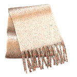 Load image into Gallery viewer, luscious scarves Scarf Miss Sparrow Heather Stripes Chunky Knit Scarf Beige
