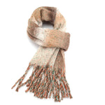 Load image into Gallery viewer, luscious scarves Scarf Miss Sparrow Heather Stripes Chunky Knit Scarf Beige
