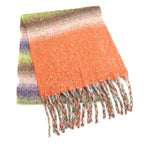 Load image into Gallery viewer, luscious scarves Scarf Miss Sparrow Heather Stripes Chunky Knit Scarf Purple

