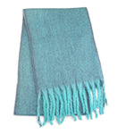 Load image into Gallery viewer, luscious scarves Scarf Miss Sparrow Iris Plain Chunky Knit Scarf Blue
