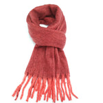Load image into Gallery viewer, luscious scarves Scarf Miss Sparrow Iris Plain Chunky Knit Scarf Red
