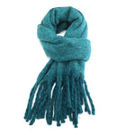 Load image into Gallery viewer, luscious scarves Scarf Miss Sparrow Libbi Plain Chunky Knit Scarf Teal
