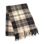 Load image into Gallery viewer, luscious scarves Scarf Miss Sparrow Zoe Tartan Chunky Scarf Cream and Black
