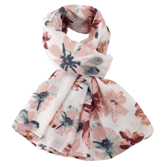 luscious scarves scarf Soft Pink Summer Blossom Light Weight Scarf