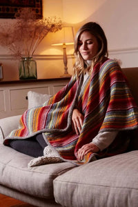 luscious scarves Scarves & Shawls Pachamama Ladies Seville Wrap - Hand Knitted, Fair Trade