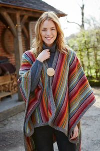 luscious scarves Scarves & Shawls Pachamama Ladies Seville Wrap - Hand Knitted, Fair Trade