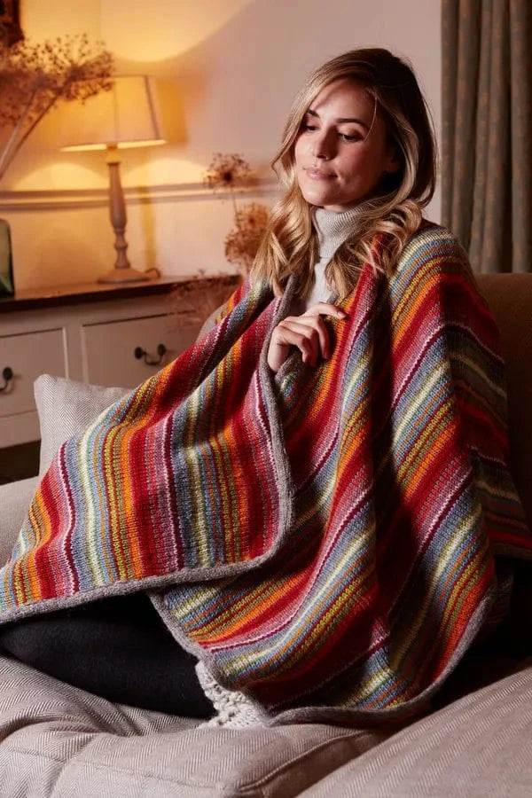 luscious scarves Scarves & Shawls Pachamama Ladies Seville Wrap - Hand Knitted, Fair Trade