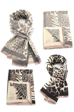 Load image into Gallery viewer, luscious scarves Scarves &amp; Shawls Red Cuckoo Animal Prints Winter Scarf / Wrap,
