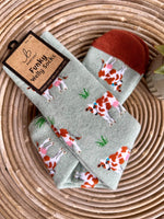 Load image into Gallery viewer, luscious scarves Socks Ladies Cows Soft Cotton Welly Socks , Funky Novelty Designs
