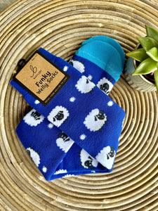 luscious scarves Socks Ladies Sheep Soft Cotton Welly Socks , Funky Novelty Designs