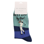 Load image into Gallery viewer, luscious scarves Socks Men&#39;s Bamboo Socks , Mr Heron, Best Dad Golf Design, Blue
