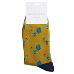 Load image into Gallery viewer, luscious scarves Socks Men&#39;s Mr Sparrow Bamboo Socks Peacock Mustard
