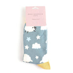 Load image into Gallery viewer, luscious scarves socks Miss Sparrow Sleepy Sheep Bamboo Socks Denim, Ladies
