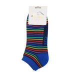 Load image into Gallery viewer, luscious scarves socks Mr Heron Men’s Vibrant Stripes Trainer Bamboo Socks,  Navy
