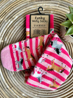 Load image into Gallery viewer, luscious scarves Socks Soft Cotton Welly Socks , Funky Novelty Designs
