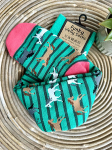 luscious scarves Socks Soft Cotton Welly Socks , Funky Novelty Designs