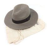 Load image into Gallery viewer, luscious scarves sun hats Black Ginger Rollable Mocha Panama Foldable Hat (Brown Band) (57cm)

