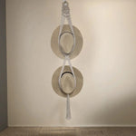 Load image into Gallery viewer, luscious scarves sun hats Macrame Hat Storage - Natural - 2 Hats
