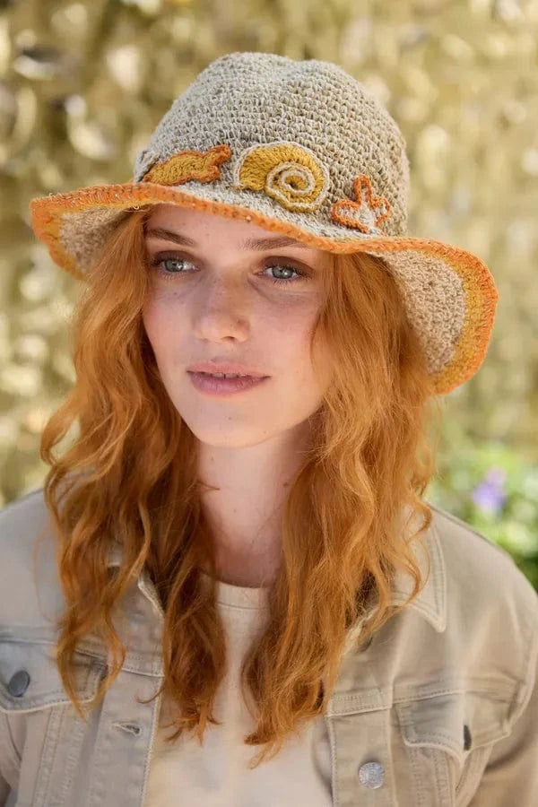 luscious scarves sun hats Pachamama Beachcomber Hemp/Cotton Sun Hat , Packable , Foldable, Fair Trade.