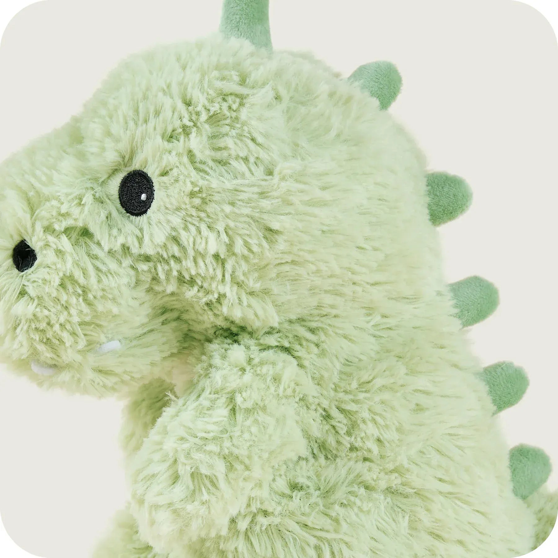 luscious scarves Warmies Fully Heatable Microvable Plush Baby Dinosaur Green