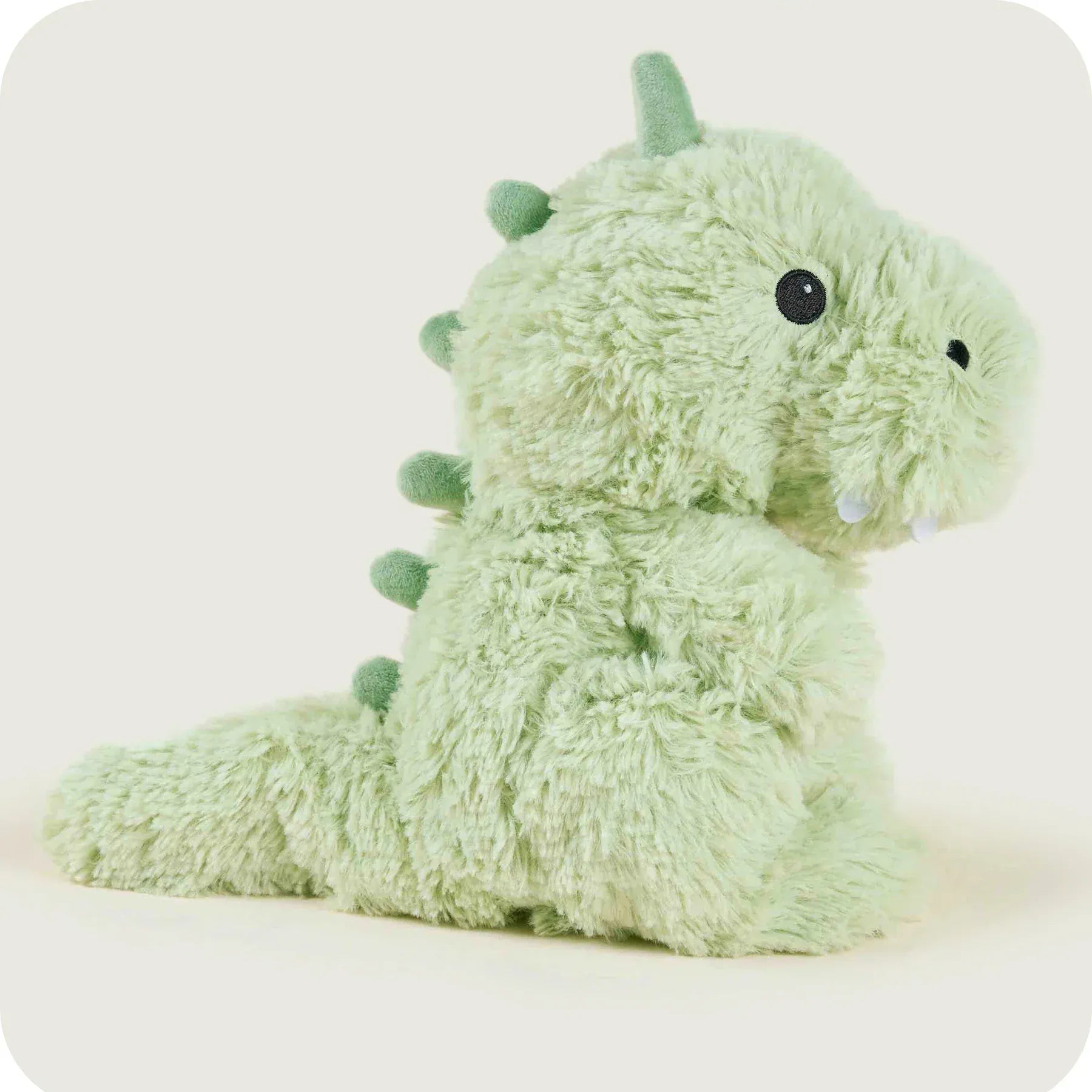 luscious scarves Warmies Fully Heatable Microvable Plush Baby Dinosaur Green