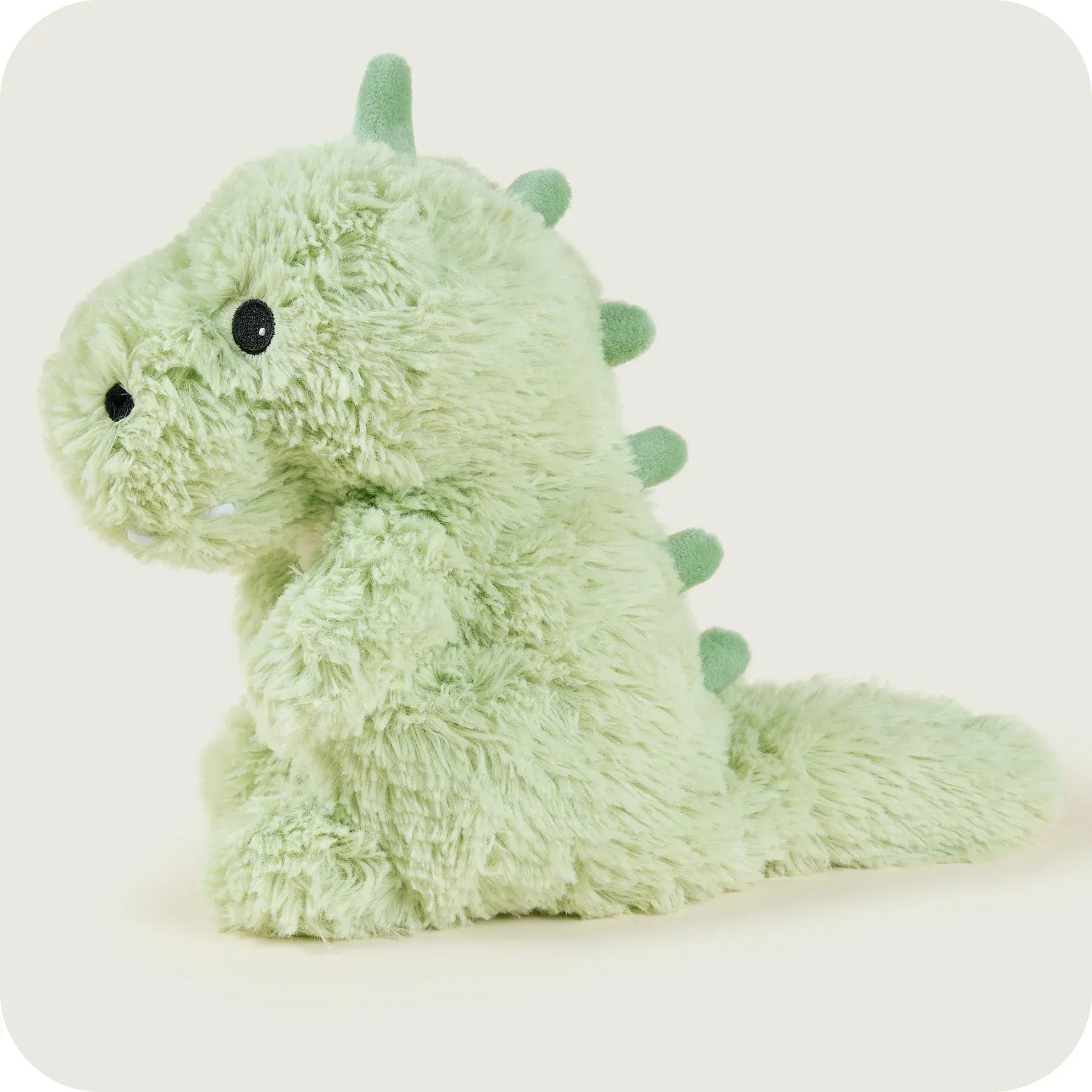 luscious scarves Warmies Fully Heatable Microvable Plush Baby Dinosaur Green