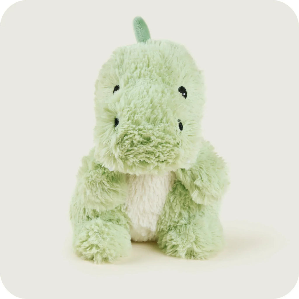 luscious scarves Warmies Fully Heatable Microvable Plush Baby Dinosaur Green