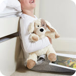 Load image into Gallery viewer, luscious scarves Warmies Fully Heatable Microvable Plush Toy .Cream and Biege Patch Puppy
