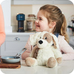 Load image into Gallery viewer, luscious scarves Warmies Fully Heatable Microvable Plush Toy .Cream and Biege Patch Puppy
